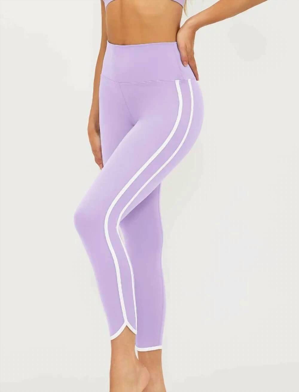 NEW BEACH RIOT women's nella legging in french lavender